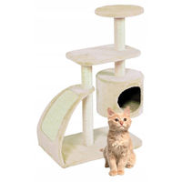 Produktbild von Zolux Kratzbaum WAVE L für Katzen Beige 91 cm aus Plüsch und Jute