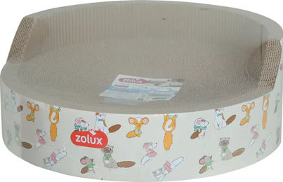 Produktbild von Zolux Kratzbrett aus Kratzpappe für Katzen in Beige und Weiß