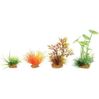 Produktbild von Zolux Kunstpflanze Decor Plant Boit Mix Modell 3 für Aquarien 4er Pack