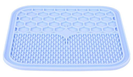 Zolux Leckmatte für Hunde aus Silikon mit Saugnapf Blau 30 x 30 cm – Bild 1 von 2