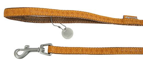 Zolux Mac Leather Hundeleine aus Nylon in Gelb – Bild 1 von 2