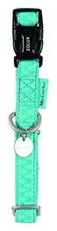 Zolux MAC Leder Halsband verstellbar 25 mm Türkis – Bild 1 von 1