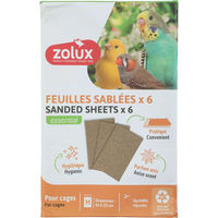 Produktbild von Zolux Mürbeteigblatt für Vögel Braun 6er Pack