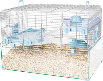 Produktbild von Zolux Nagergehege Panas Käfig aus Metall und Kunststoff für Hamster und Mäuse 60 x 40 x 3 cm