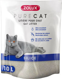Produktbild von Zolux Nature Purecat Silikatstreu für Katzen 10 Liter - 10 l