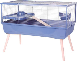Zolux Neolife 100 CAV Meerschweinchenkäfig aus Kunststoff in Blau – Bild 1 von 3