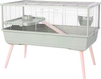 Zolux Neolife 100 CAV Meerschweinchenkäfig für Kleinnager in Grün mit Katzentoilette aus Kunststoff – Bild 1 von 2