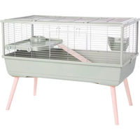 Produktbild von Zolux Neolife 100 CAV Meerschweinchenkäfig für Kleinnager in Grün mit Katzentoilette aus Kunststoff