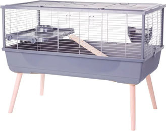 Zolux Neolife 100 CAV Meerschweinchenkäfig mit Katzentoilette Grau aus Kunststoff – Bild 1 von 2