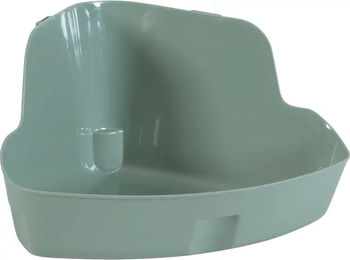 Zolux Neolife Ecktoilette für Kaninchen aus Kunststoff in Grün – Bild 1 von 3