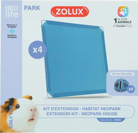 Zolux Neolife Erweiterung für Meerschweinchen Käfig Set mit 4 blauen Expansionsplatten 1,10 m² – Bild 1 von 2