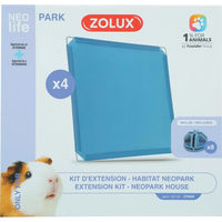 Produktbild von Zolux Neolife Erweiterung für Meerschweinchen Käfig Set mit 4 blauen Expansionsplatten 1,10 m²