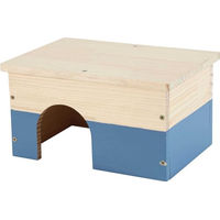 Produktbild von Zolux Neolife Holzhaus für Meerschweinchen aus FSC-Holz in Blau
