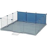 Produktbild von Zolux Neolife Neopark Meerschweinchenkäfig aus Metall Blau 105x105x35 cm