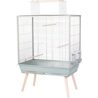 Produktbild von Zolux Neolife Vogelkäfig aus Holz in Grün für Wellensittiche und Großsittiche