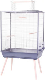 Produktbild von Zolux Neolife Vogelkäfig XL aus Holz in Grau für Wellensittiche und Großsittiche