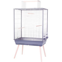 Produktbild von Zolux Neolife Vogelkäfig XL aus Holz in Grau für Wellensittiche und Großsittiche