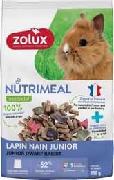 Produktbild von Zolux Nutrimeal Kaninchenfutter Junior für Zwergkaninchen ohne tierisches Protein 850 g - 850 g