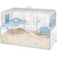Produktbild von Zolux Panas Hamsterkäfig für Nagetiere aus Glas in Blau