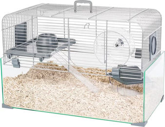 Produktbild von Zolux Panas Hamsterkäfig für Nagetiere aus Metall und Kunststoff 50 x 35 x 29 cm