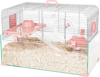 Produktbild von Zolux Panas Hamsterkäfig für Nagetiere Rosa aus Glas