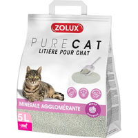Produktbild von Zolux Parfümiertes mineralisches Klumpenstreu für Katzen 5 Liter - 5 l