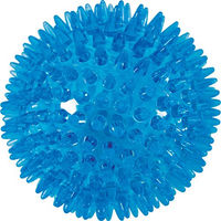 Produktbild von Zolux Picot Pop Hundespielzeug Ball mit Spikes aus TPR in Türkis und Blau für alle Größen - 8 cm