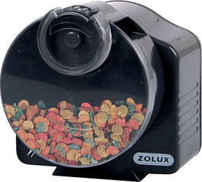Produktbild von Zolux Pixy II Batteriebetriebener Futterspender für Fische in Schwarz aus Kunststoff