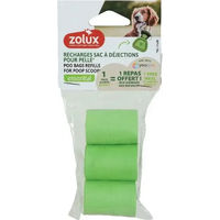 Produktbild von Zolux Poop Scoop Hundekotbeutel in Weiß und Grün 3er Pack