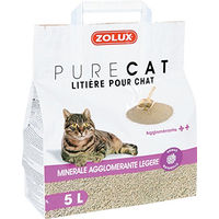 Produktbild von Zolux Pure Cat Katzenklumpstreu mineralisch leicht 5 L