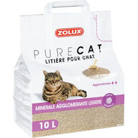 Produktbild von Zolux Pure Cat Katzenstreu mineralisch klumpend leicht 10 l - 10 l
