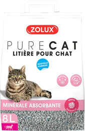 Zolux Pure Cat Katzenstreu Mineralstreu mit Blumenduft nicht-klumpend 8 l – Bild 1 von 3