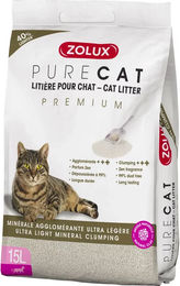 Produktbild von Zolux Purecat Klumpstreu ultra leichte mineralische Katzenstreu - 15 l