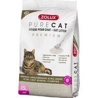 Produktbild von Zolux Purecat Klumpstreu ultra leichte mineralische Katzenstreu - 15 l