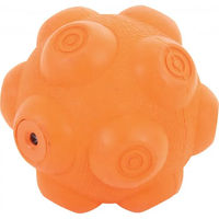 Produktbild von Zolux Rebound-Ball Hundespielzeug aus Gummi in Orange Bunt für alle Altersstufen und Größen