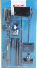 Produktbild von Zolux Reinigungsset mit elektrischem Aquarienstaubsauger für Fische in Schwarz-Silber aus Kunststoff