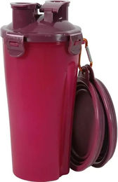 Produktbild von Zolux Reisenapf aus Silikon in Rot oder Rosa