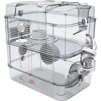 Produktbild von Zolux Rody 3 Duo Kleintierkäfig für Hamster, Mäuse und Rennmäuse aus Kunststoff, 41 x 27 x 40,5 cm