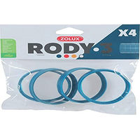 Produktbild von Zolux Rody-Röhre Zubehör 4 Ringe Blau für Nagetiere aus Kunststoff