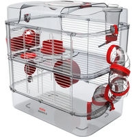 Produktbild von Zolux Rody3 Duo Kleintierkäfig aus Kunststoff für Hamster, Mäuse und Rennmäuse auf 2 Etagen