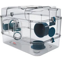 Produktbild von Zolux Rody3 Solo Hamsterkäfig für kleine Nagetiere Blau Transparent Kunststoff 41x27x28 cm
