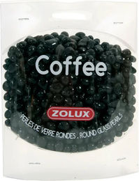 Produktbild von Zolux Runde Glasperlen Coffee für Fische in Weiß und Schwarz