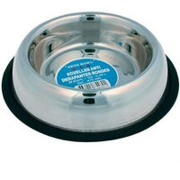 Produktbild von Zolux Rutschfester Futternapf aus Edelstahl für Hunde 24 cm Silber - 0,3 l