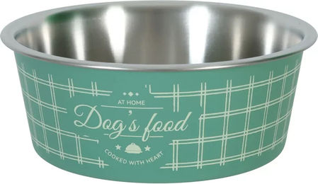 Produktbild von Zolux Rutschfester Futternapf aus Edelstahl für Hunde in Grün 750 ml