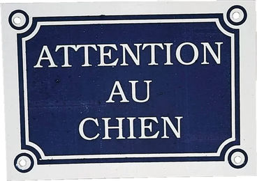 Produktbild von Zolux Schild Achtung vor dem Hund