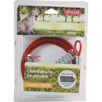 Produktbild von Zolux Schleppleine mit Anbindekabel und Feder für große Hunde 3 m Metall Bunt