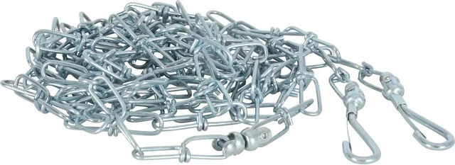 Produktbild von Zolux Sicherheitskette für Hunde als Schleppleine aus Metall in Grau und Silber 500cm
