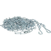 Produktbild von Zolux Sicherheitskette für Hunde als Schleppleine aus Metall in Grau und Silber 500cm