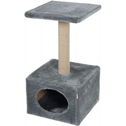 Produktbild von Zolux Solo Kratzbaum für Katzen aus Naturmaterial in Grau 30 x 30 x 54 cm