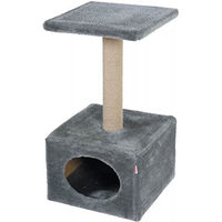 Produktbild von Zolux Solo Kratzbaum für Katzen aus Naturmaterial in Grau 30 x 30 x 54 cm